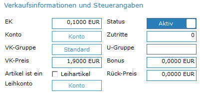 5. Verkaufsinformationen