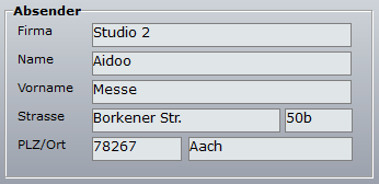 3. Absender