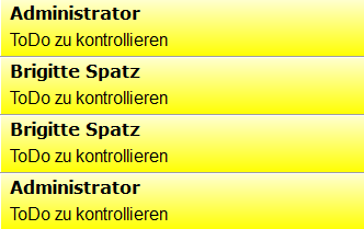 9. ToDo zu kontrollieren