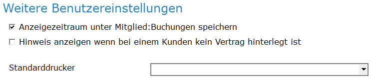 7. Weitere Benutzereinstellungen