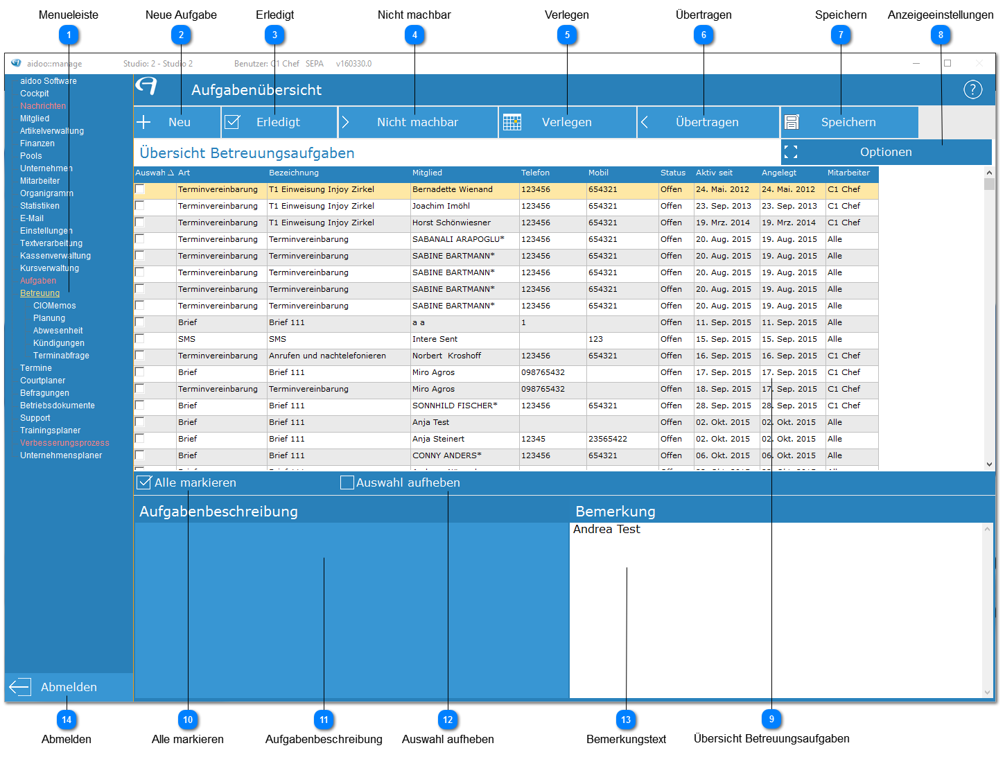 Aidoo Manage - Betreuung