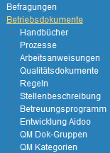 1. Menueleiste