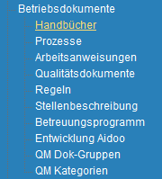 1. Menueleiste