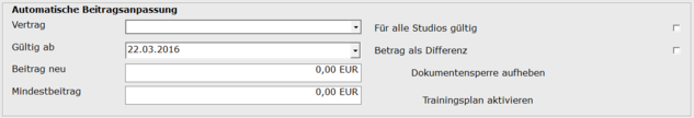 6. Automatische Beitragsanpassung