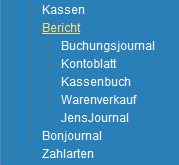 1. Menueleiste