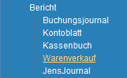 1. Menueleiste