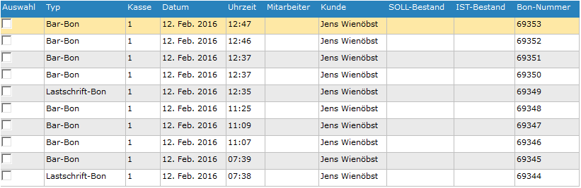 4. Bonjournal Übersicht