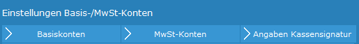 2. Einstellungen für Basis-/MwSt-Konten