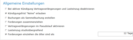 5. Allgemeine Einstellungen
