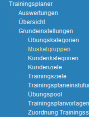 1. Menueleiste