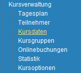 1. Menueleiste