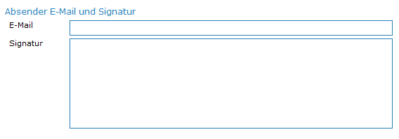 2. Absender E-Mail und Signatur