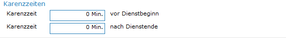 3. Angaben für Zeiterfassung