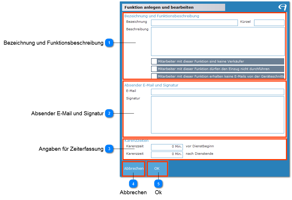 Aidoo Manage - Mitarbeiter Funktion anlegen und bearbeiten
