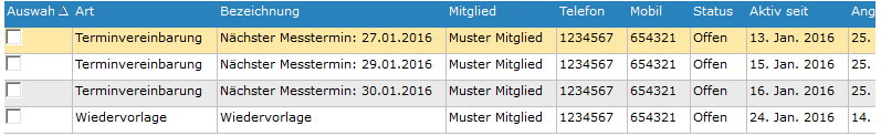 8. Übersicht Betreuungsaufgaben