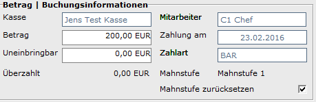 1. Buchungsinformationen
