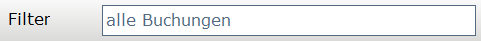 8. Filter Buchungen