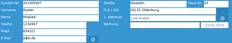 2. Mitgliedsübersicht