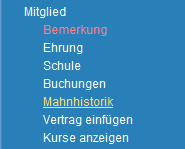 1. Menueleiste