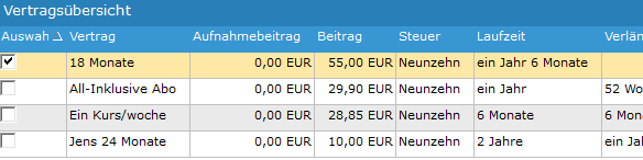 5. Vertragsauswahl