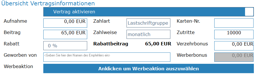 4. Vertragsinformationen