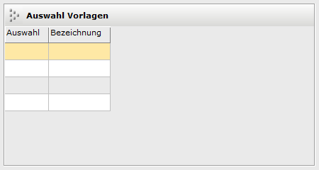 3. Vorlagenauswahl