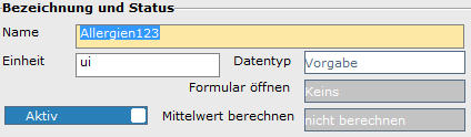 1. Bezeichnung und Status