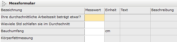 3. Messformular