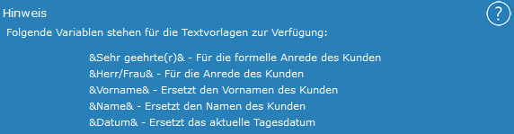 3. Hinweise