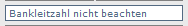 26. Selektion - Bankleitzahl