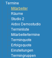 1. Menueleiste