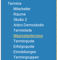 1. Menueleiste