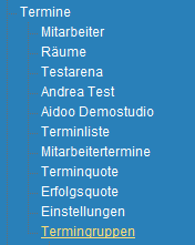 1. Menueleiste