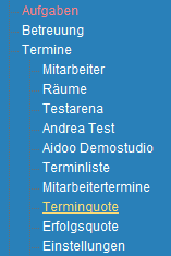 1. Menueleiste