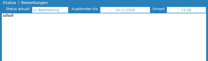 2. Status /Bemerkungen