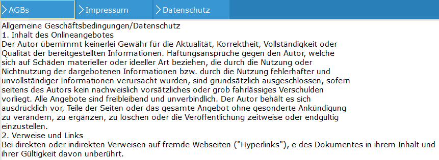 6. Allgemeine Geschäftsbedingungen