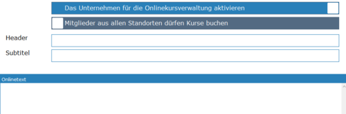 5. Angaben für Onlinekursverwaltung