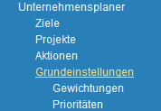 1. Menueleiste