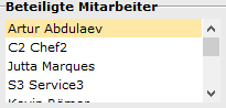 6. Beteiligte Mitarbeiter
