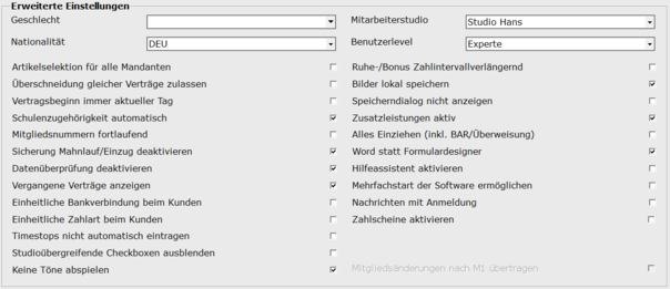 10. Erweiterte Einstellungen