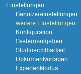 1. Menueleiste