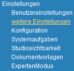 1. Menueleiste