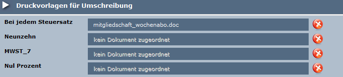 2. Druckvorlagen für Umschreibung