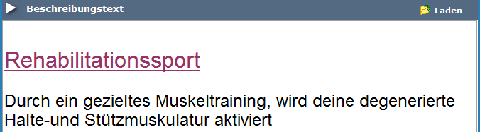 2. Beschreibungstext