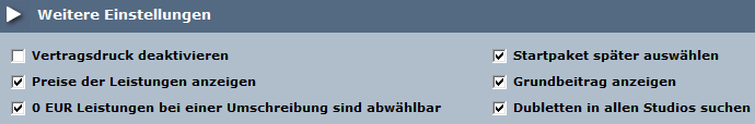5. Weitere Einstellungen