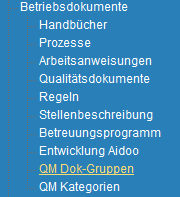 1. Menueleiste